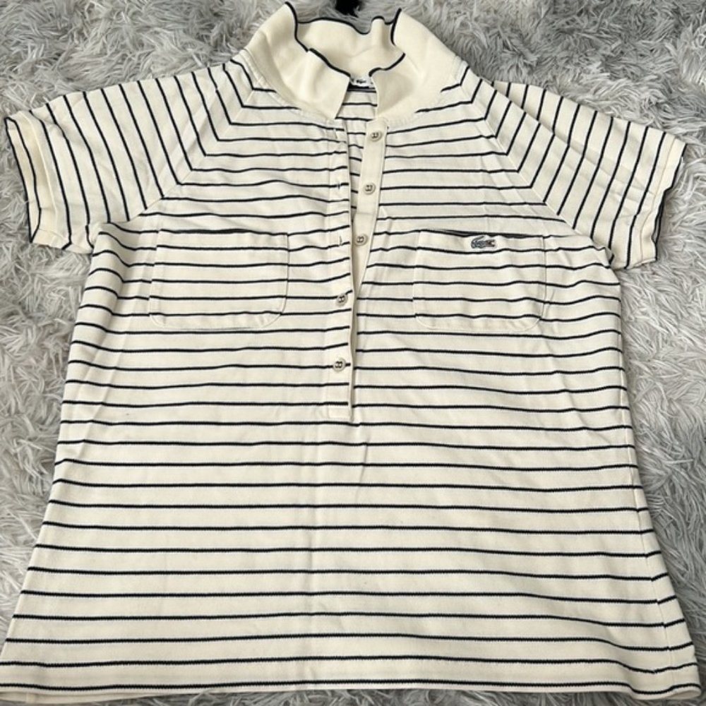 Lacoste 5 button front shirt size 38